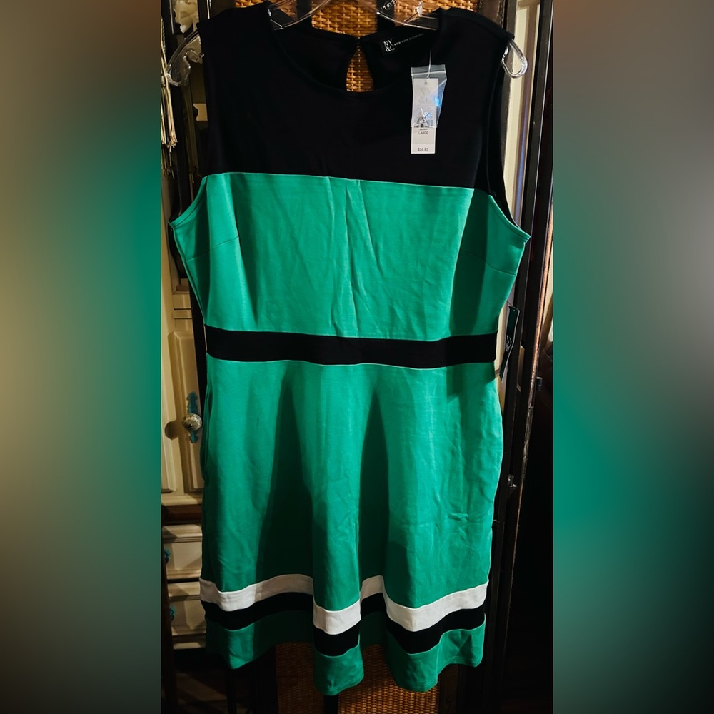 Beautiful dress new never worn little flare style.